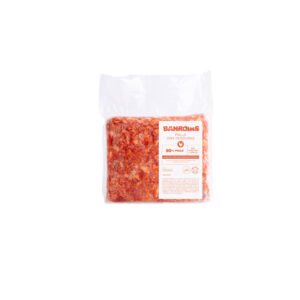 Comida BARF para perros de pollo con verduras en formato congelado